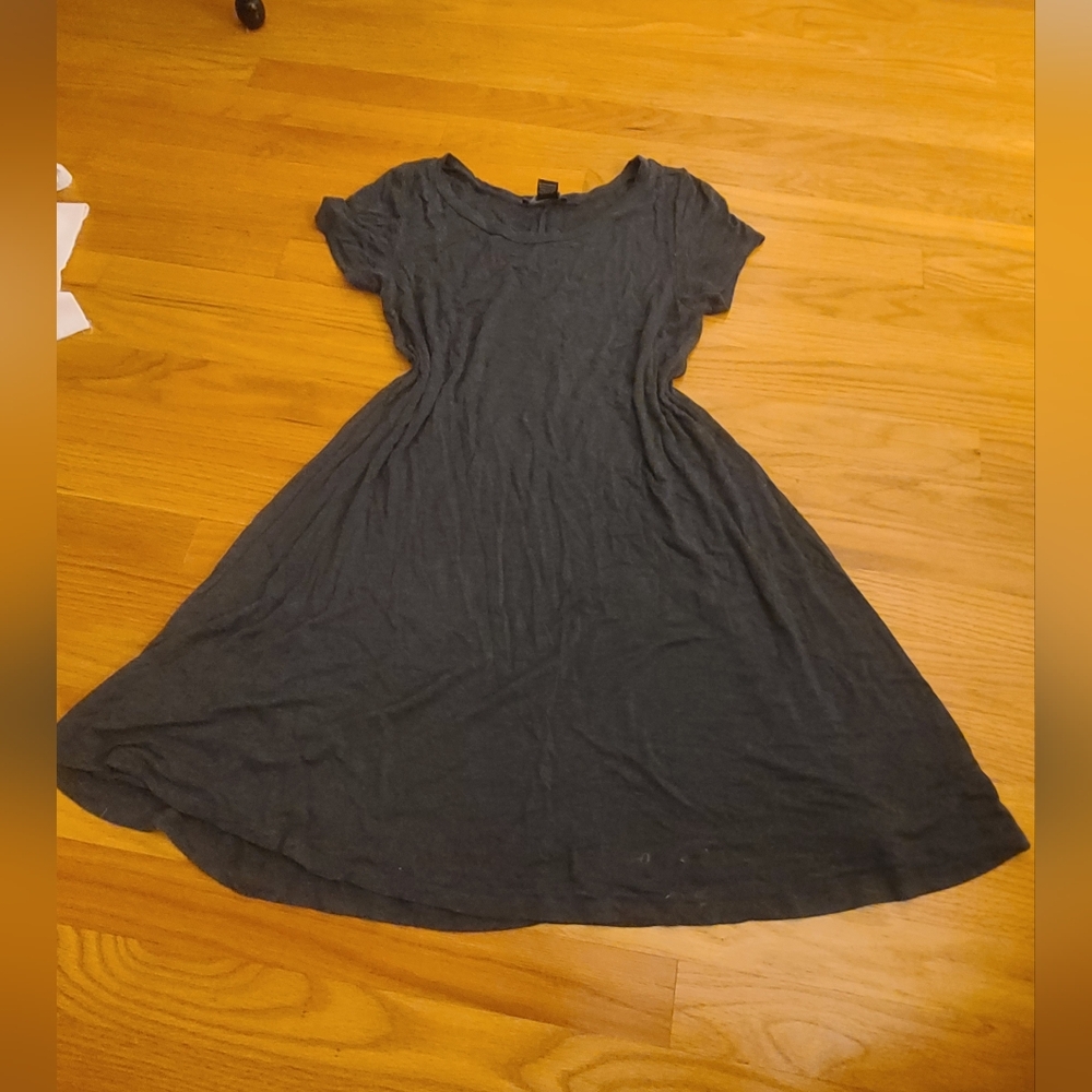 classic grey summer dress